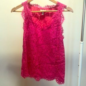 Joie hot pink tank blouse